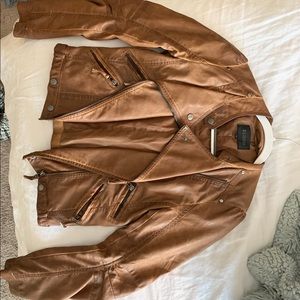 Blue pepper leather jacket